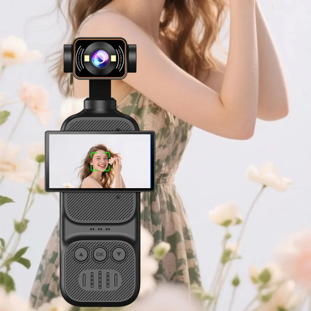DV07 2.78 Inch Horizontal Screen 1080P HD Handheld Vlog Camera Action Recorder for Cycling Sports - Black - 6