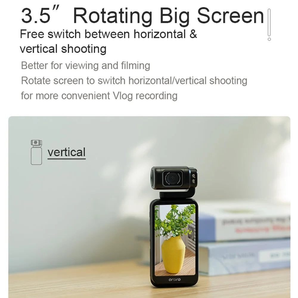 ORDRO M3 3.5 Inch HD Screen Camcorder 180-Degree Flip Portable Pocket DV Camera Support IR Night Vision - 3
