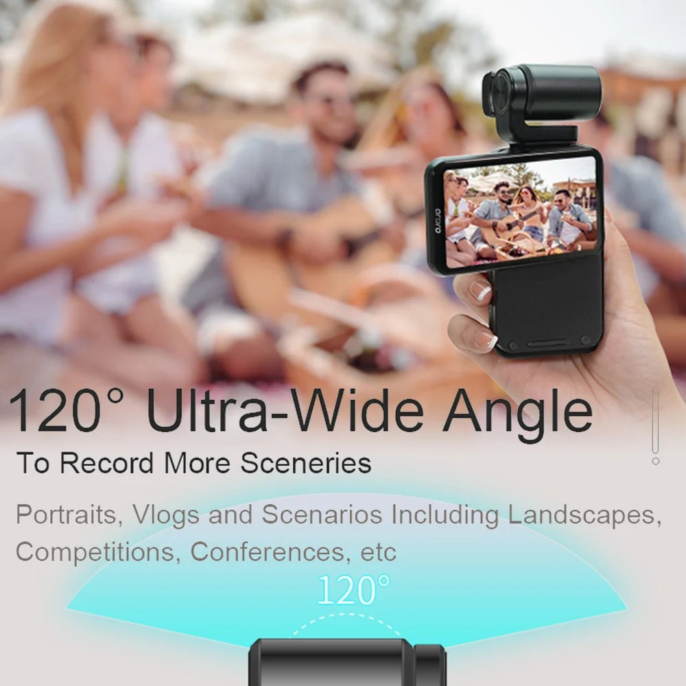 ORDRO M3 3.5 Inch HD Screen Camcorder 180-Degree Flip Portable Pocket DV Camera Support IR Night Vision - 5