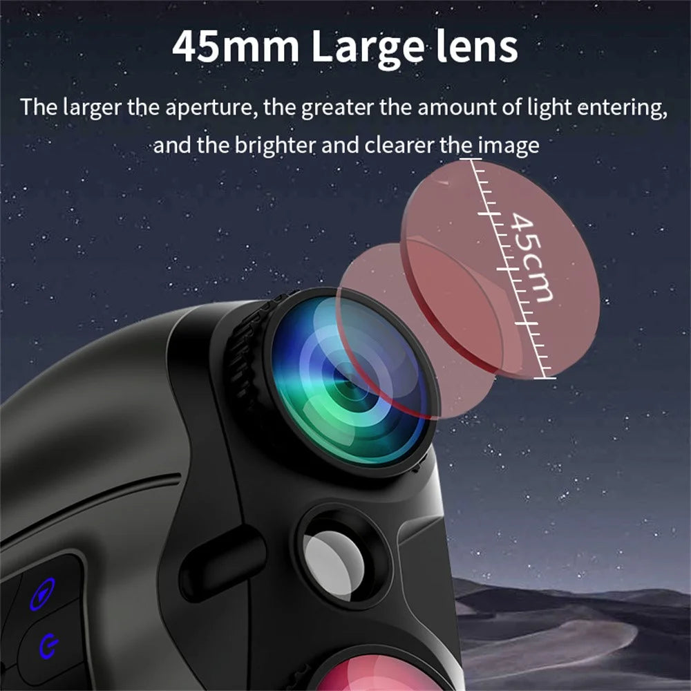 4K Night Vision Binoculars 4.5 Inch Screen 16X Digital Zoom 5000mAh IR Infrared Digital Telescope Camera for Hunting Wildlife - Black - 7