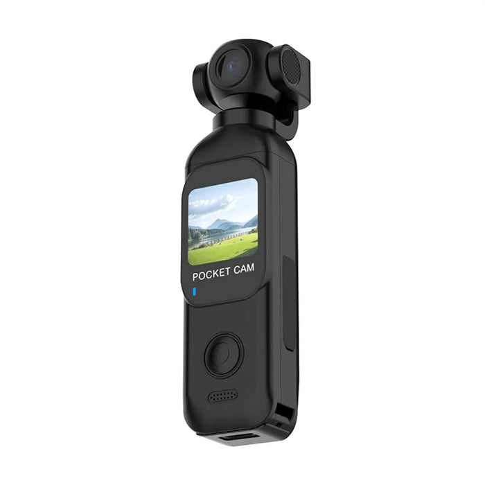 H92 1080P Action Camera Handheld 4K Ultra HD Rotatable Lens Portable Pocket Sports Camera for Outdoor Cycling Recording (No Memory Card) - Black - 1