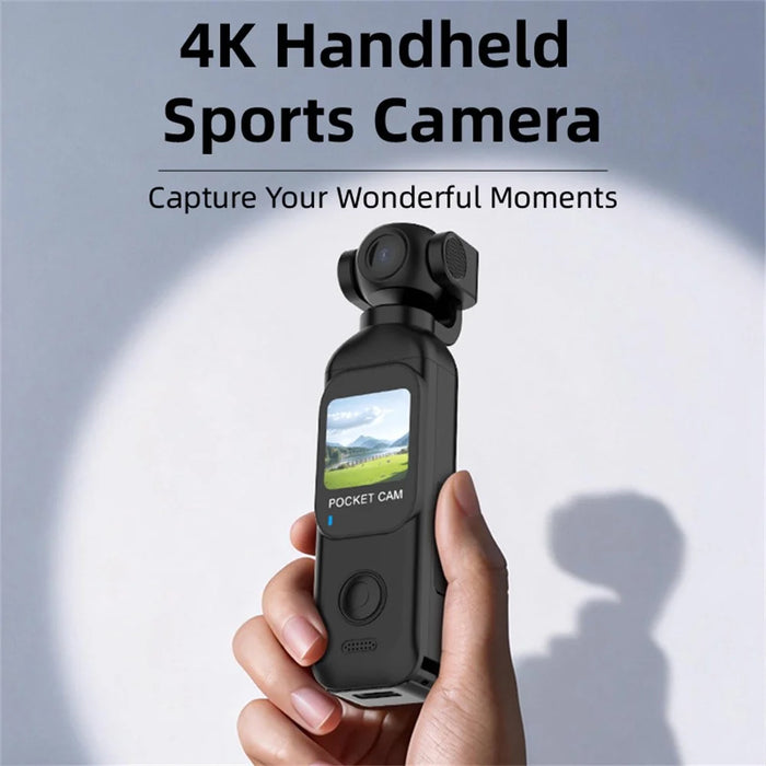 H92 1080P Action Camera Handheld 4K Ultra HD Rotatable Lens Portable Pocket Sports Camera for Outdoor Cycling Recording (No Memory Card) - Black - 3