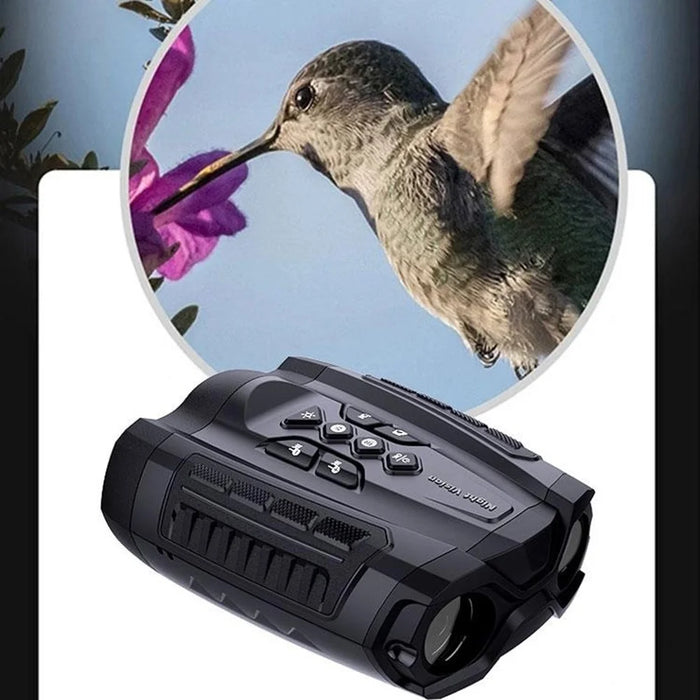 4K Night Vision Binoculars Infrared Digital Camera 25X Zoom HD Video Recording Digital Telescope for Outdoor Hunting - Black - 6