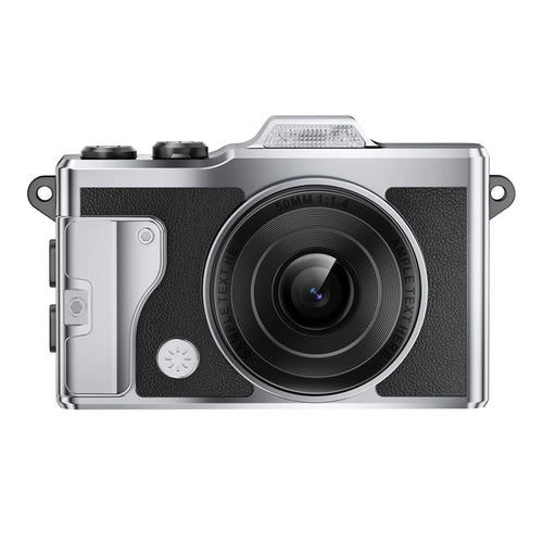 T5 Mini 4K Thumb Camera 1.47 Inch TFT Screen Vintage Digital Camera with LED Flashlight for Photography - Black - 1