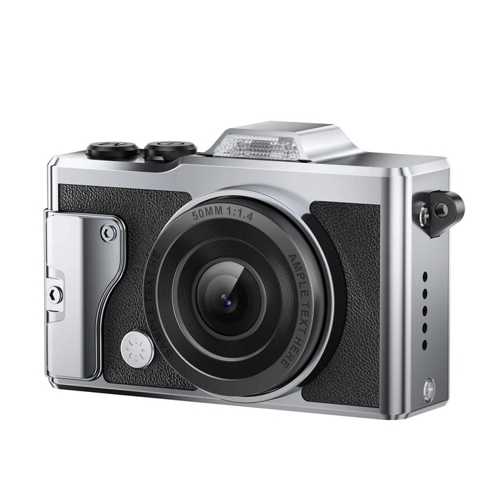 T5 Mini 4K Thumb Camera 1.47 Inch TFT Screen Vintage Digital Camera with LED Flashlight for Photography - Black - 3