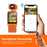 DV09 Handheld HD Action Camera 4K Video Recording 270 Degree Rotating Lens 1.54 Inch LCD Pocket Vlog Camcorder for Outdoor Sports Cycling - Orange - 6