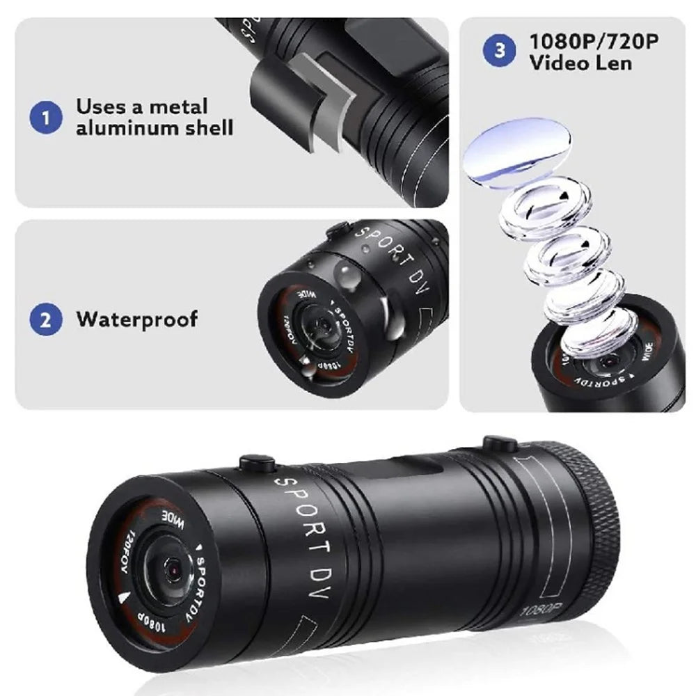H42A 1080P HD Sports Action Camera Bicycle Motorbike Helmet Camera DV Camcorder for Outdoor Activities - 7