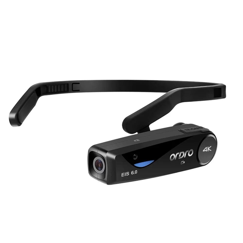 ORDRO EP6PLUS 4K 30FPS Wearable Video Camera Anti-Shake Head Mounted Camcorder - 1