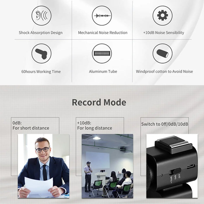 ORDRO Z20 3.0-inch 1080P HD Video Camera Night Vision Digital Camcorder with Microphone and Lend Hood - US Plug - 5