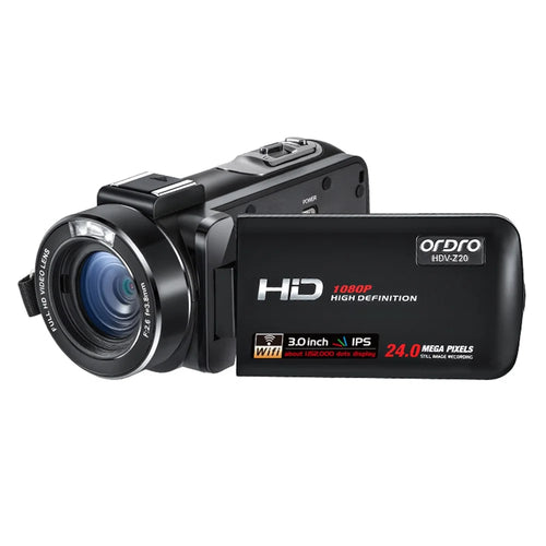 ORDRO Z20 3.0-inch 1080P HD Video Camera DV Infrared Night Vision Digital Camcorder - EU Plug - 1