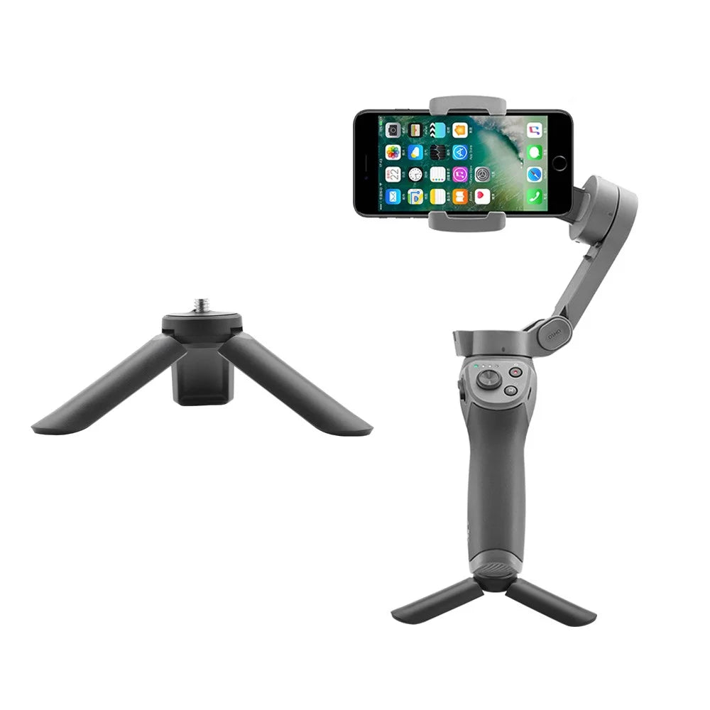 Portable Mini Desktop Tabletop Tripod for DJI OSMO 3/2/Zhiyun/Feiyu/GoPro - Grey - 1