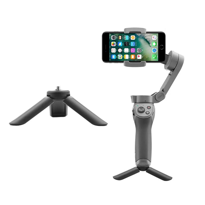 Portable Mini Desktop Tabletop Tripod for DJI OSMO 3/2/Zhiyun/Feiyu/GoPro - Grey - 1