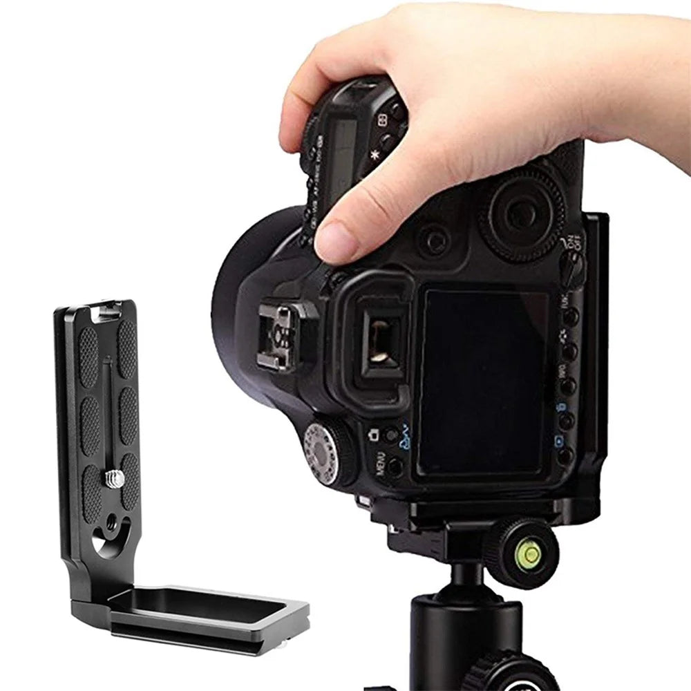 MPU-105L Aluminum Alloy Vertical Plate SLR Camera Tripod Pan Tilt Right Angle Plate - 3
