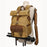 K-822 Waterproof Camera Bag Hiking Camping Canvas Rucksack Laptop Bag Travel Backpack - Yellow - 5
