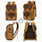 K-86 Canvas Rucksack Waterproof Camera Bag Hiking Camping Travel Backpack - Yellow - 2