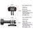 For Gopro Action Camera Aluminum Alloy+PC Magnetic Quick Release Adapter + Base - 4