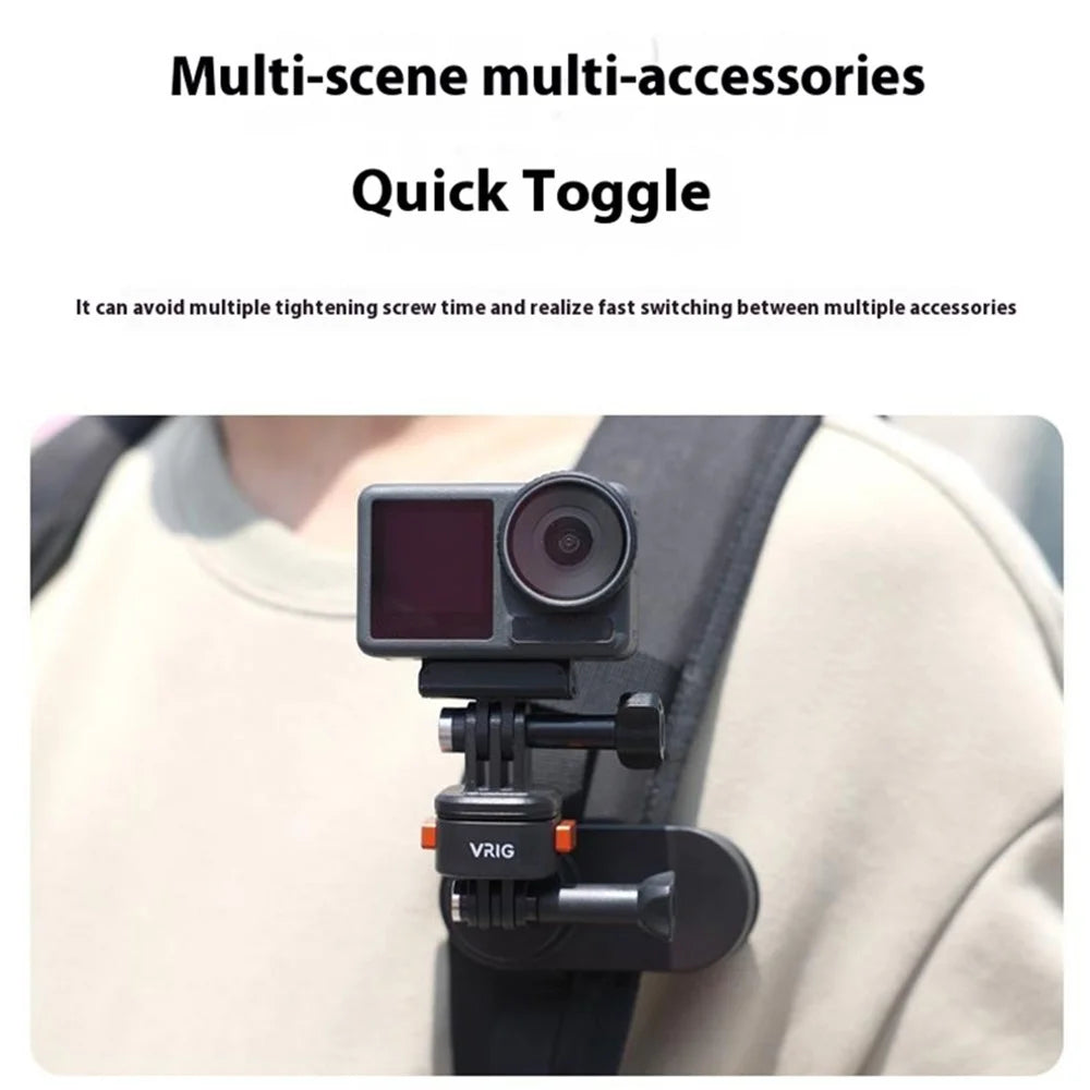 For GoPro Action Camera Magnetic Quick Release Mount Adapter with 1 / 4 Base - 4