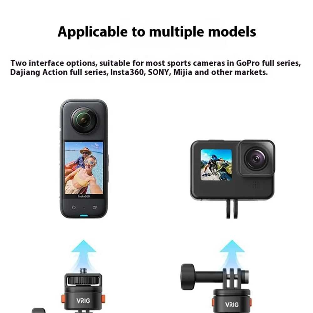 For GoPro Action Camera Magnetic Quick Release Mount Adapter with 1 / 4 Base - 6