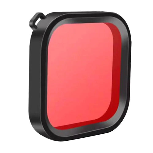 For GoPro Hero 12 / 11 / 10 / 9 Action Camera Lens Filter Diving Shooting Filter - Red - 1