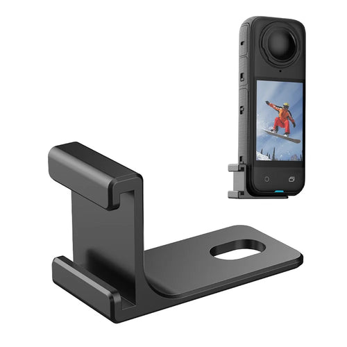 FLYMILE For Insta360 X5 / Insta360 X4 / X3 / ONE X2 Cold Shoe Mount Adapter Camera Expansion Bracket - 1