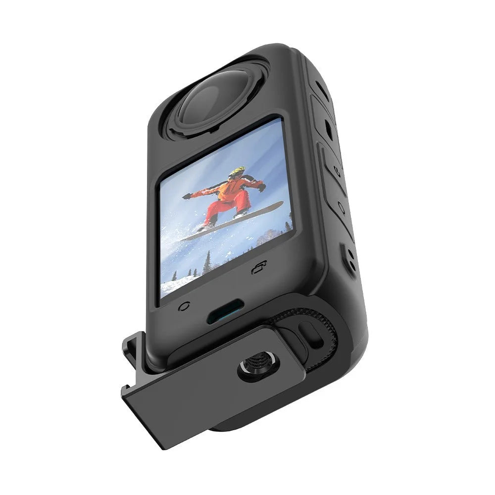 FLYMILE For Insta360 X5 / Insta360 X4 / X3 / ONE X2 Cold Shoe Mount Adapter Camera Expansion Bracket - 4