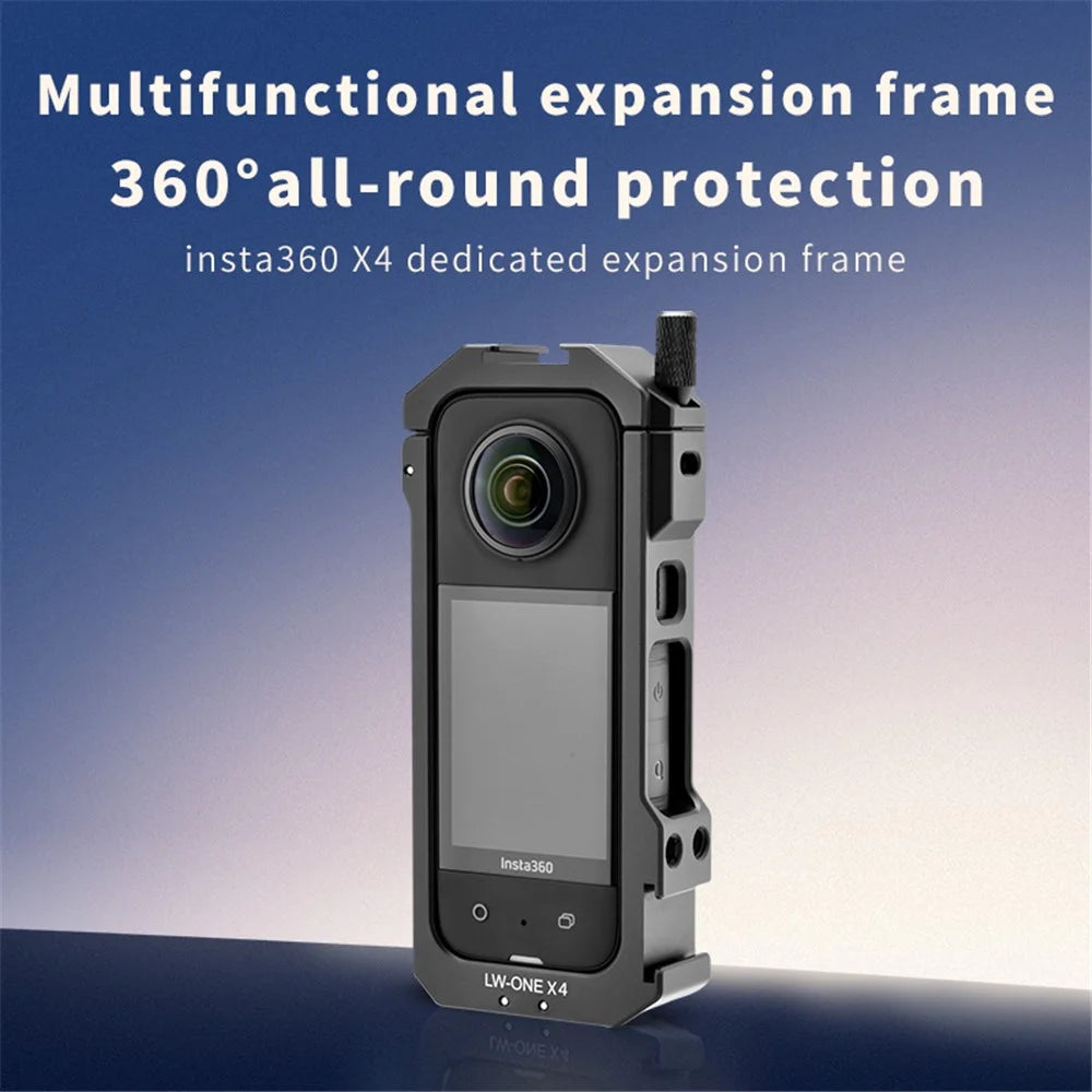YELANGU LW-ONE X4 For Insta360 X4 Camera Cage Aluminum Alloy Protective Frame Expansion Bracket - 3