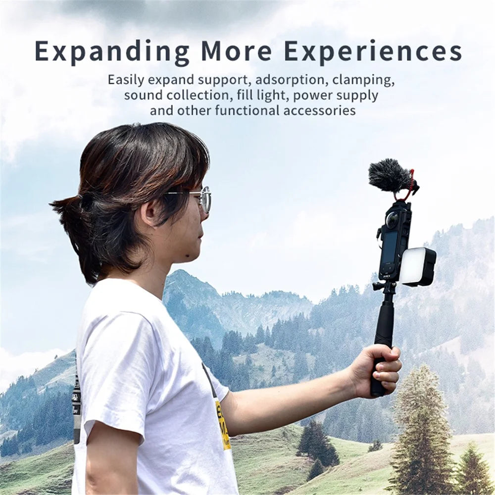 YELANGU LW-ONE X4 For Insta360 X4 Camera Cage Aluminum Alloy Protective Frame Expansion Bracket - 5