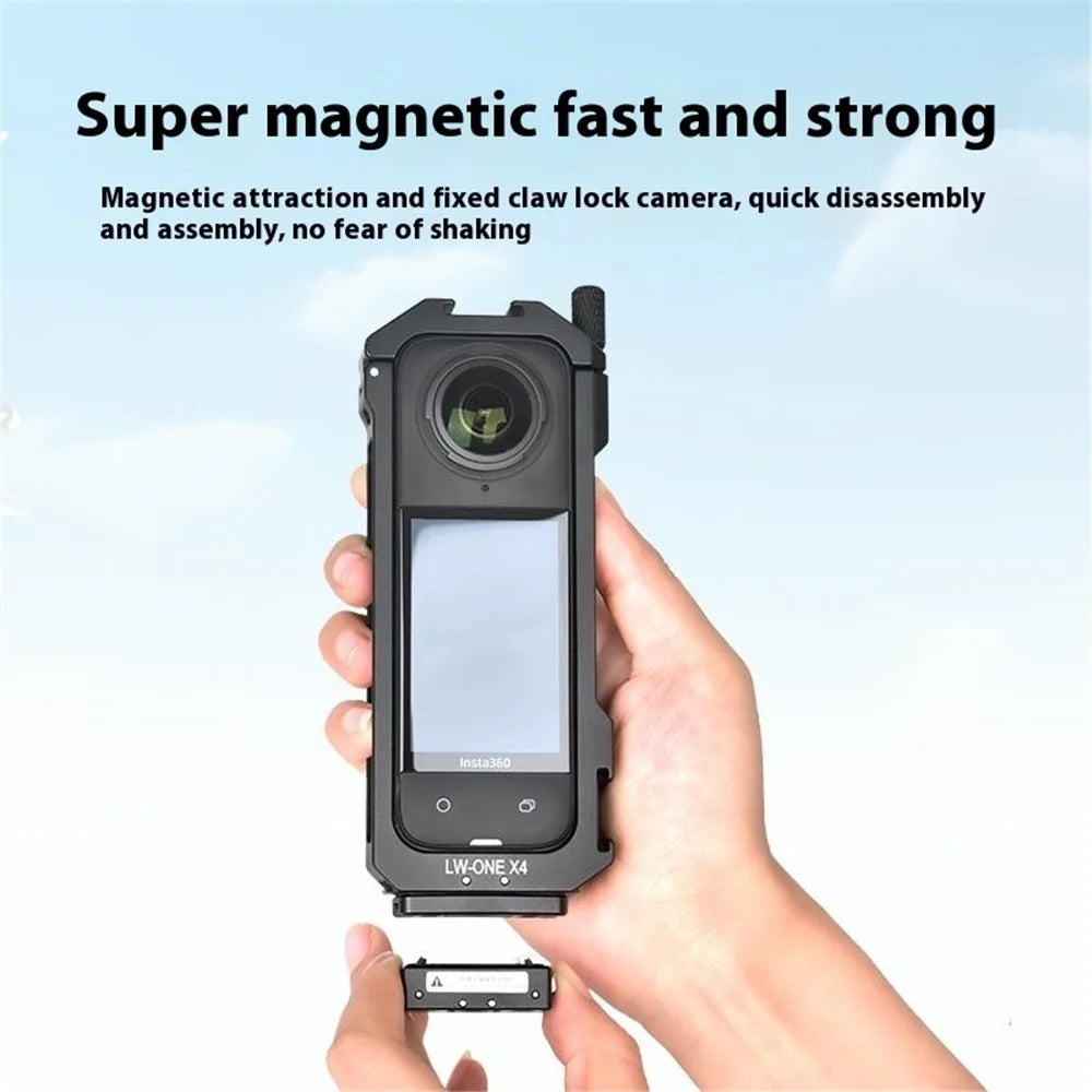 YELANGU ACE02 For Insta360 Ace Pro / Ace Magnetic Quick Release Base Aluminum Alloy Camera Adapter - 4