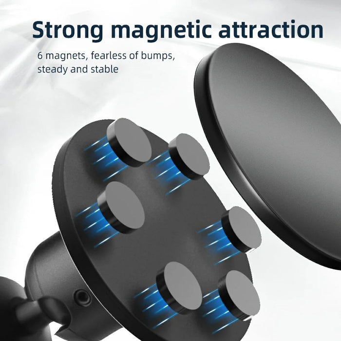 BRDRC Magnetic Camera Mount 360-Degree Rotation Ball Head - Black - 5