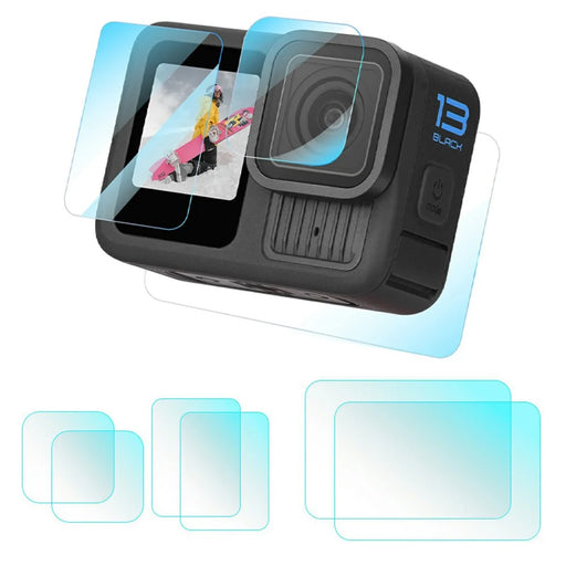 BRDRC 2 Set Tempered Glass Film for GoPro Hero 13 0.5mm Screen Protector + Lens Protector - 1