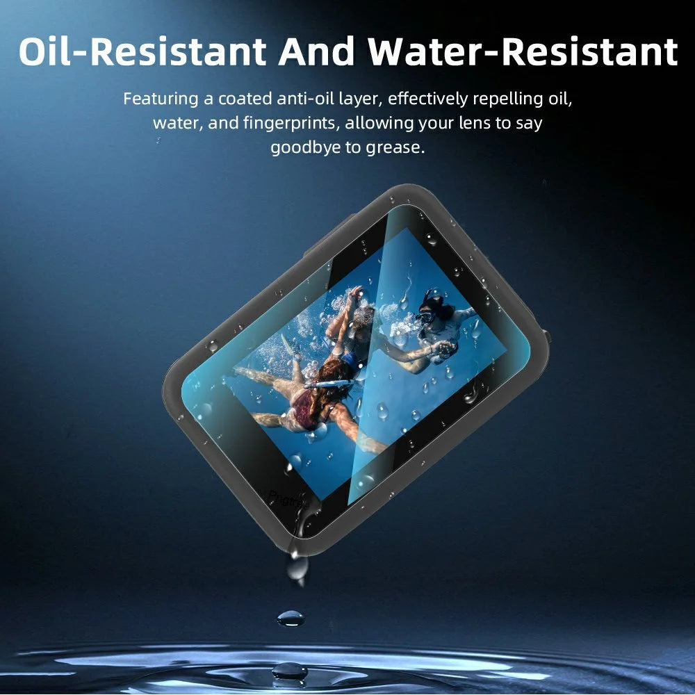 BRDRC 2 Set Tempered Glass Film for GoPro Hero 13 0.5mm Screen Protector + Lens Protector - 6