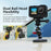 FLYMILE Action Camera Magnetic Mount Dual Ball Head Camera Stand Holder - 7