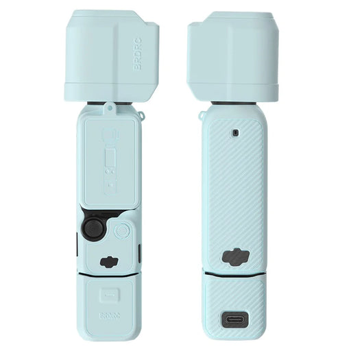 BRDRC For DJI Osmo Pocket 3 Full Set Camera Protective Case Soft Silicone Anti-Drop Cover - Sky Blue - 1