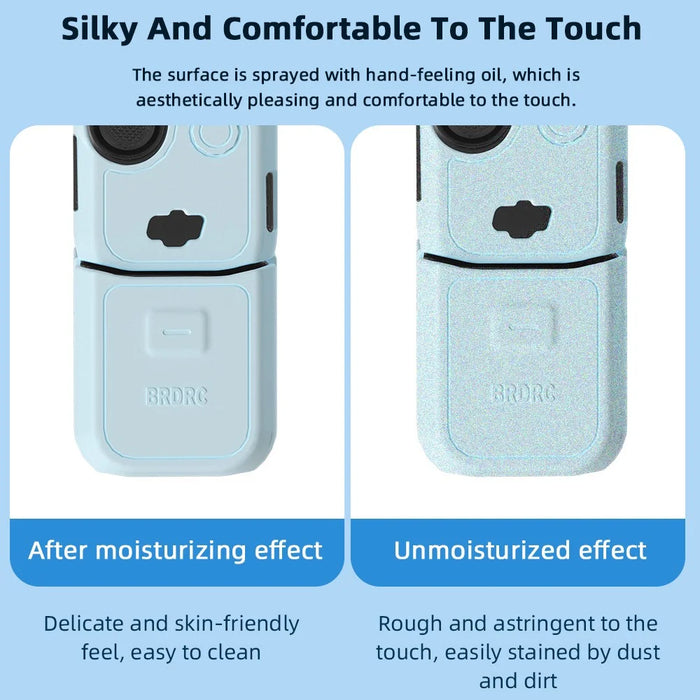 BRDRC For DJI Osmo Pocket 3 Full Set Camera Protective Case Soft Silicone Anti-Drop Cover - Sky Blue - 4