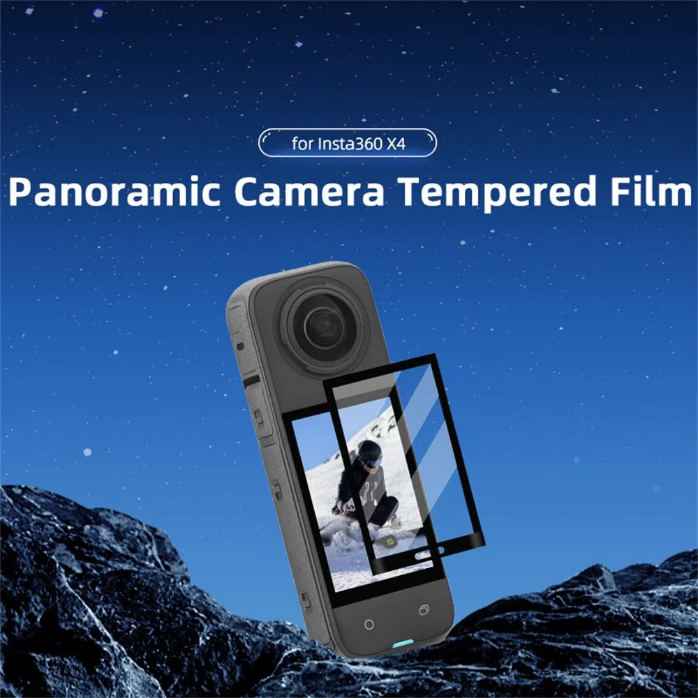 BRDRC 2Set Camera Lens Protective Film for Insta360 X5 / Insta360 X4 Tempered Glass Screen Protector - 3