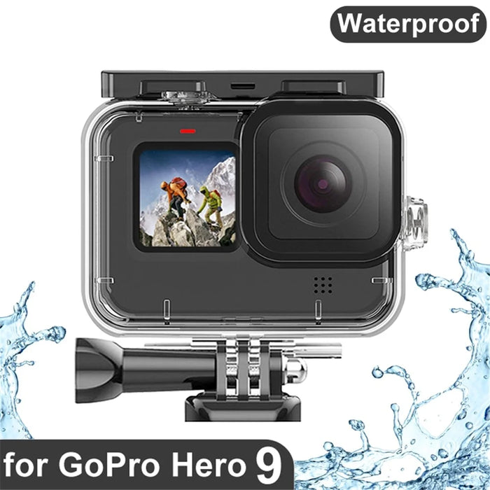 For GoPro Hero 12 / 11 / 10 / 9 Anti-Drop Sports Camera Underwater 45m Waterproof Case with 3 Filters - 4