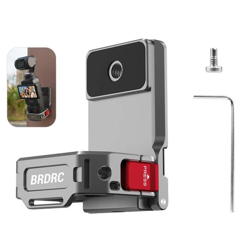 BRDRC For DJI Osmo Pocket 3 Magnetic Camera Mount Holder Expansion Adapter Bracket - 1