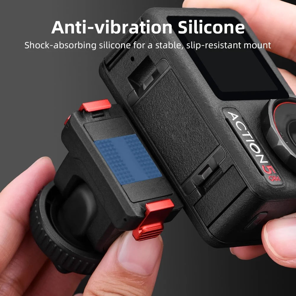 FLYMILE For DJI Osmo Action 5 Pro Camera Mount Quick-Release Base Action Camera Accessories - 6