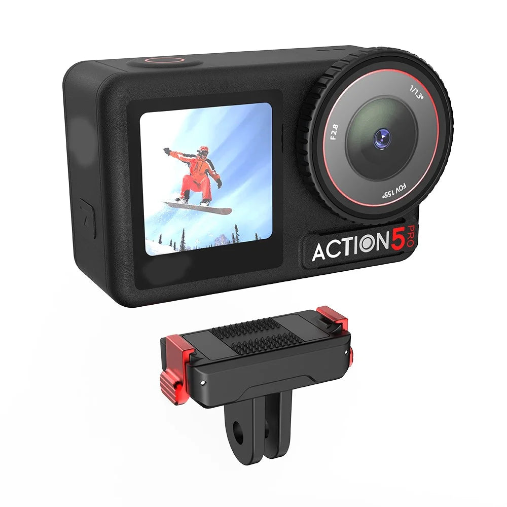 FLYMILE For DJI Osmo Action 5 Pro  /  4  /  3 Magnetic Quick Release Base Mount Expansion Adapter - 2