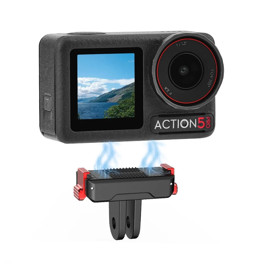 FLYMILE For DJI Osmo Action 5 Pro  /  4  /  3 Magnetic Quick Release Base Mount Expansion Adapter - 5