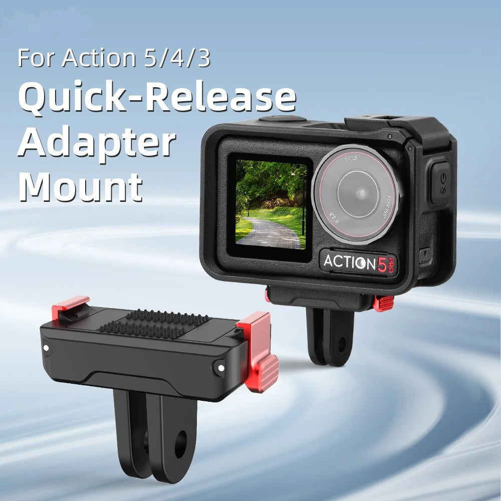 FLYMILE For DJI Osmo Action 5 Pro  /  4  /  3 Magnetic Quick Release Base Mount Expansion Adapter - 6