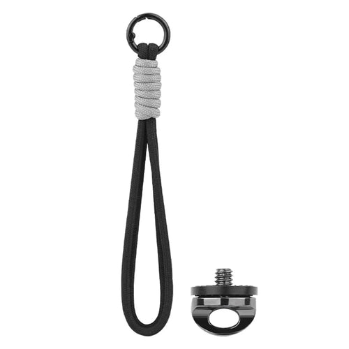 BRDRC For DJI Osmo Pocket 3 Gimbal Camera Hand Strap Polyester Anti-Drop Lanyard - Black - 1