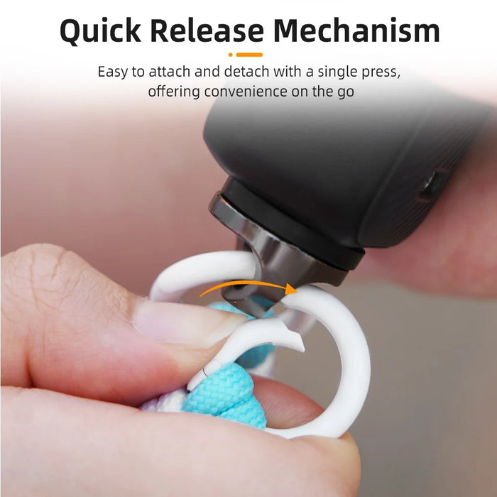 BRDRC For DJI Osmo Pocket 3 Gimbal Camera Hand Strap Polyester Anti-Drop Lanyard - Black - 7