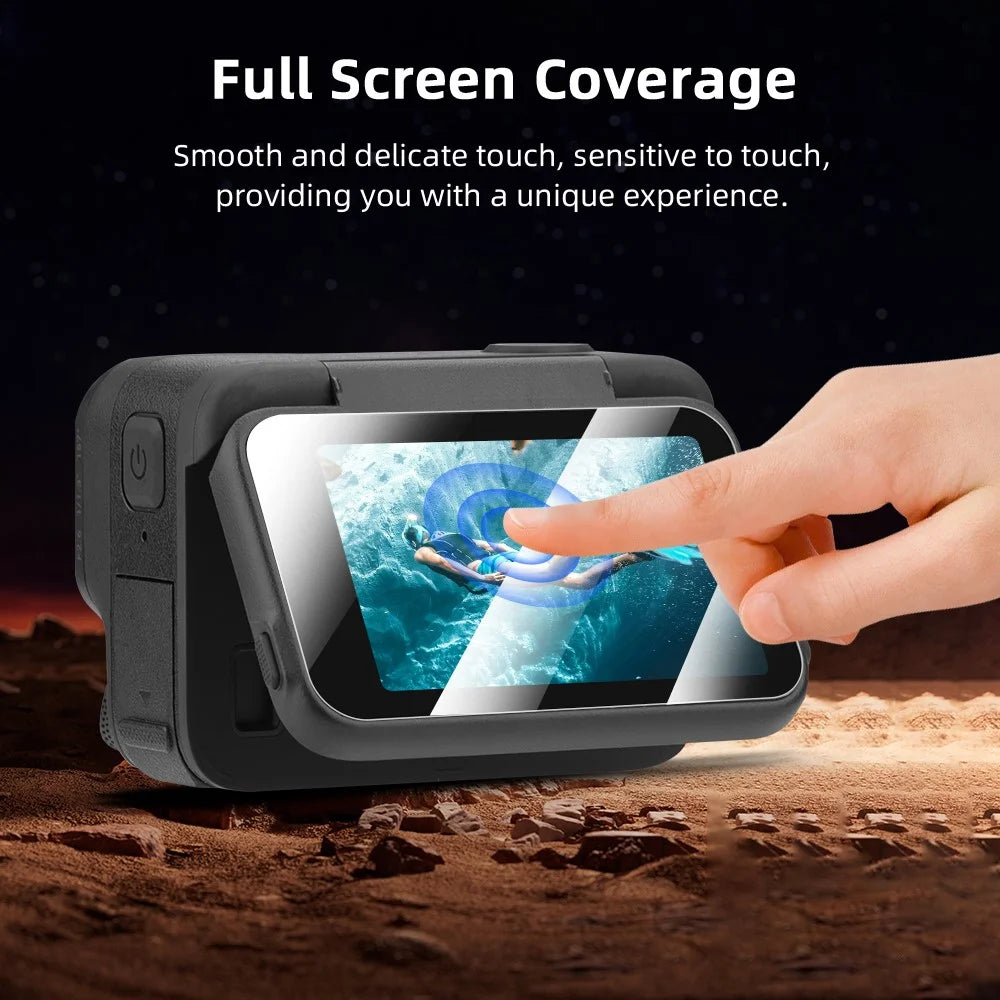 BRDRC 2Set Camera Lens Protector for Insta360 Ace Pro 2 Tempered Glass Screen Film 9H Anti Scratch - 5