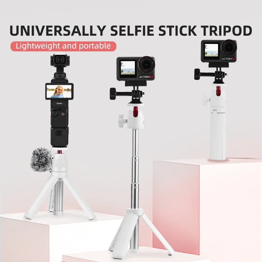 FLYMILE Universal Selfie Stick for GoPro Insta360 Action Cameras Tripod with Rotating Ball Head - 2