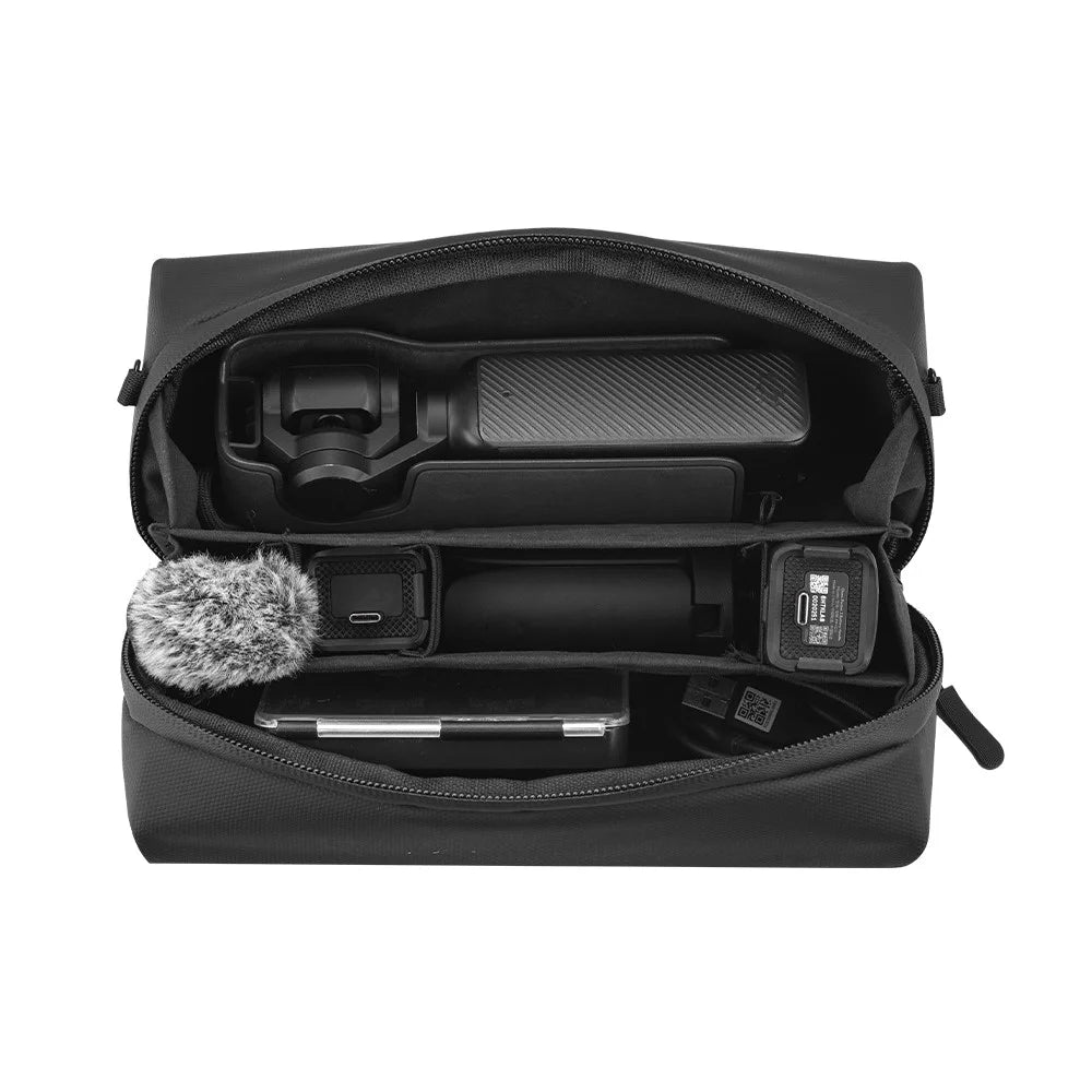 BRDRC For DJI Osmo Pocket 3 Crossbody Shoulder Bag Leather Film Camera Clutch - 3