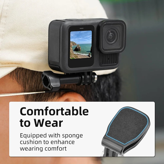 Hat Clip Mount for Insta360 GO 3S / 3 Action Camera ABS+PC Cap Clamp Holder - 4