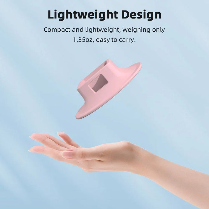 BRDRC For DJI Osmo Pocket 3 Silicone Mount Base Non Slip Desktop Camera Holder - Pink - 7