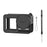FLYMILE For DJI Osmo Action 5 Pro Silicone Case Protective Cover with Lens Cap +  Straps - Black - 1