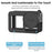 FLYMILE For DJI Osmo Action 5 Pro Silicone Case Protective Cover with Lens Cap +  Straps - Black - 3